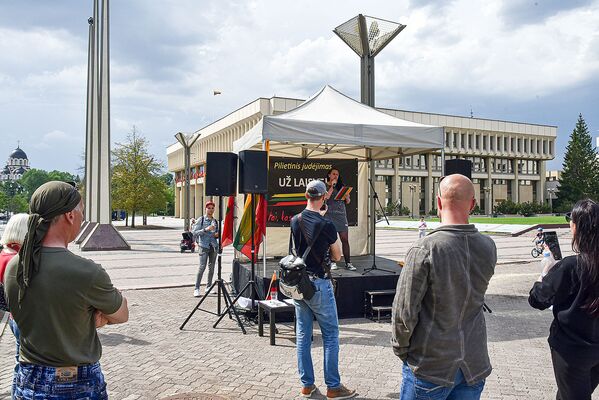 Митинг за защиту прав человека и свободу слова в Вильнюсе - Sputnik Lietuva