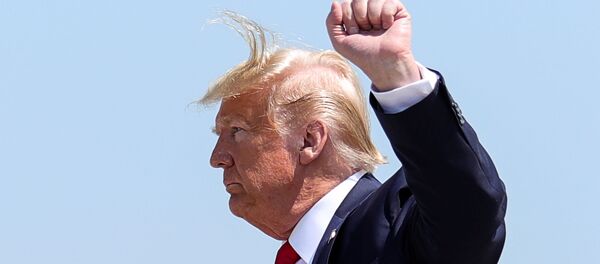 Президент США в международном аэропорту Бангор, США, 5 июня 2020 года Президент США в международном аэропорту Бангор, США, 5 июня 2020 года - Sputnik Lietuva