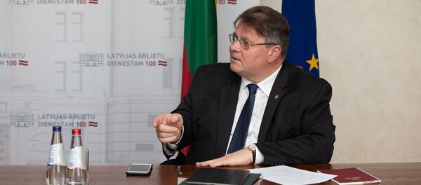 Министр иностранных дел Литвы Линас Линкявичюс - Sputnik Lietuva