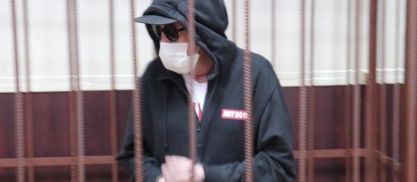 Актёр Михаил Ефремов во время избрания меры пресечения в Таганском суде Москвы - Sputnik Литва