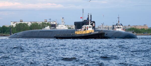 Атомный подводный ракетный крейсер стратегического назначения Князь Владимир проекта 955А (шифр Борей-А) в акватории Северодвинска, архивное фото - Sputnik Литва