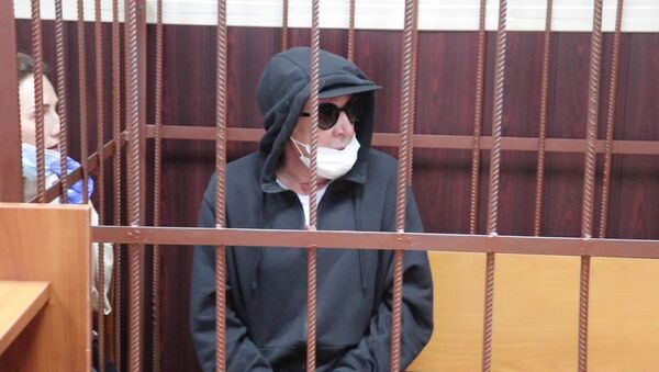 Актер Михаил Ефремов во время избрания меры пресечения в Таганском суде Москвы - Sputnik Литва