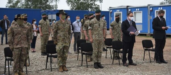 Церемония завершения миссии военных США в Литве Церемония завершения миссии военных США в Литве - Sputnik Литва