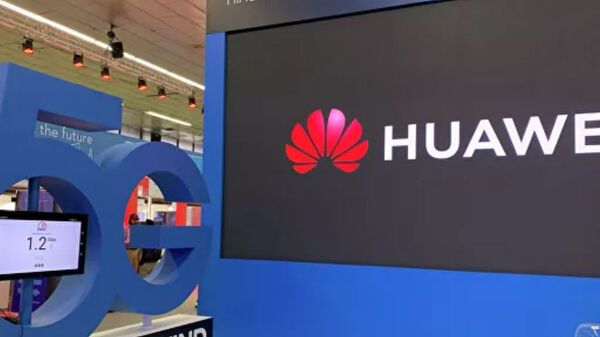 Стенд компании Huawei с презентацией сетей 5G, архивное фото - Sputnik Lietuva