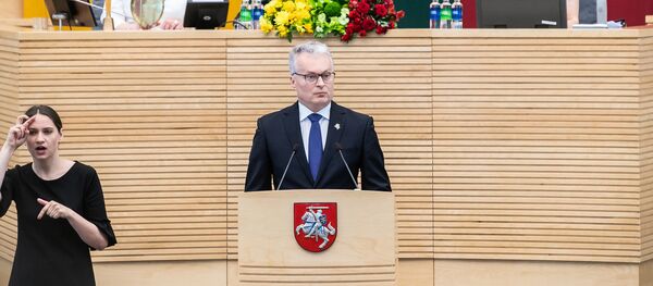 Выступление президента Литвы Гитанаса Науседы перед Сеймом - Sputnik Литва