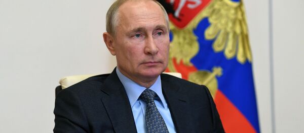 Президент РФ В. Путин провел совещание о реализации мер поддержки экономики и социальной сферы - Sputnik Литва