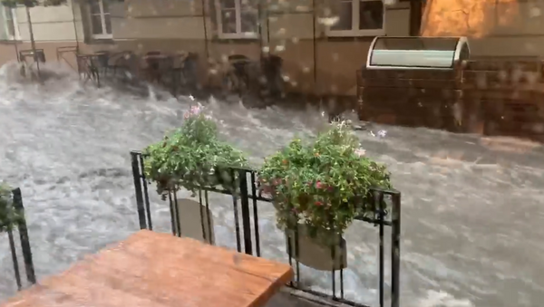 Paskelbtas potvynio Vilniuje po liūties vaizdo įrašas - Sputnik Lietuva