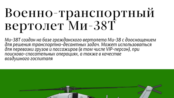 Военно-транспортный вертолёт Ми-38Т - Sputnik Литва