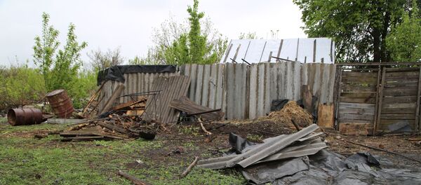 Последствия обстрела Горловки в Донецкой области, архивное фото - Sputnik Литва