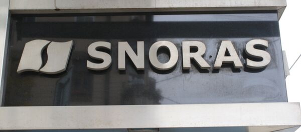 Вывеска банка Snoras  в Литве - Sputnik Литва