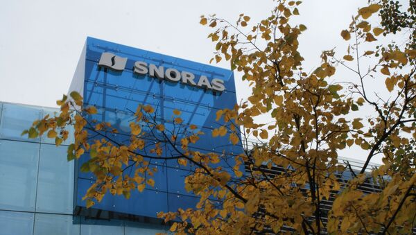 Вывеска банка Snoras  в Литве - Sputnik Литва