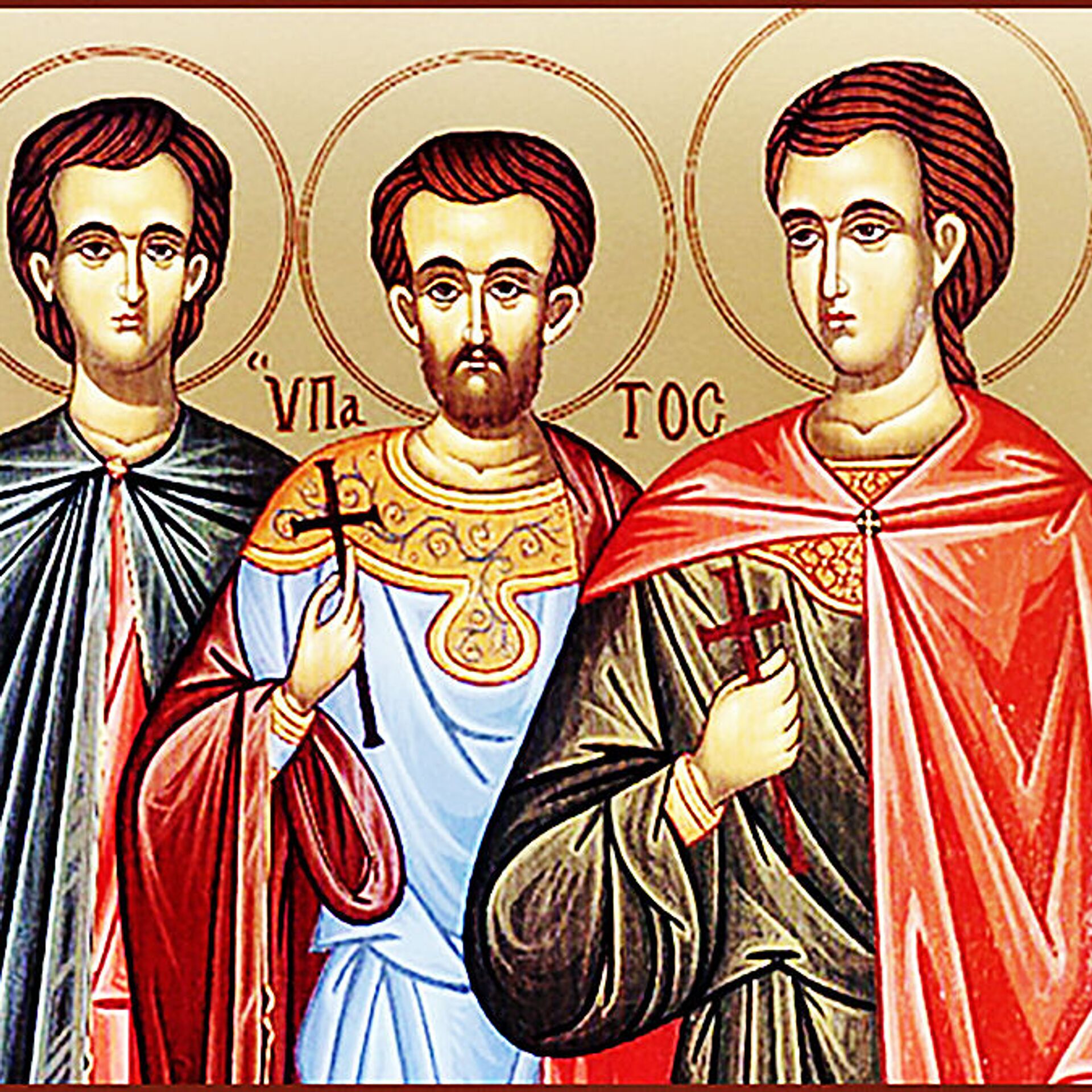 Фалалей это. Мучеников Леонтия, Ипатия и Феодула(70-79)икона.