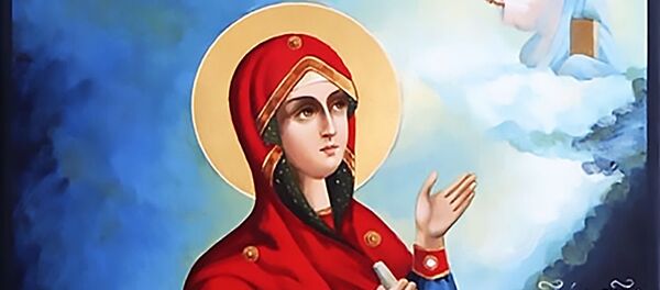 Боголюбская икона Божией матери Боголюбская икона Божией матери - Sputnik Литва