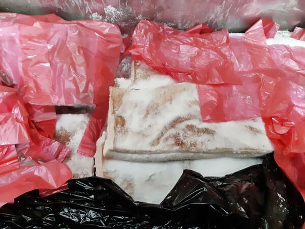 Антисанитария и теневая торговля: видео обысков на мясном складе в Литве Антисанитария и теневая торговля: видео обысков на мясном складе в Литве - Sputnik Литва