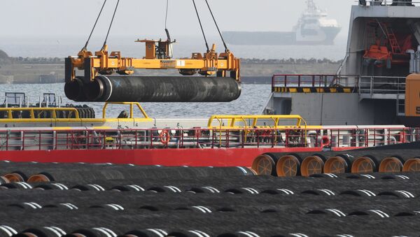 Трубы для строительства газопровода Nord Stream 2  - Sputnik Литва