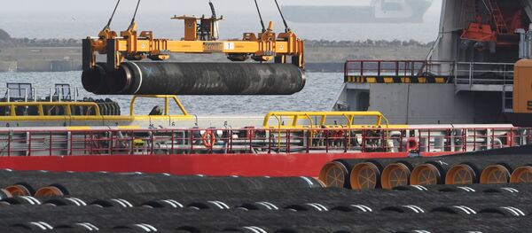 Трубы для строительства газопровода Nord Stream 2  - Sputnik Литва