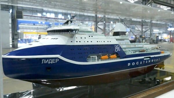Россия начала строительство самого мощного в мире ледокола - Sputnik Lietuva