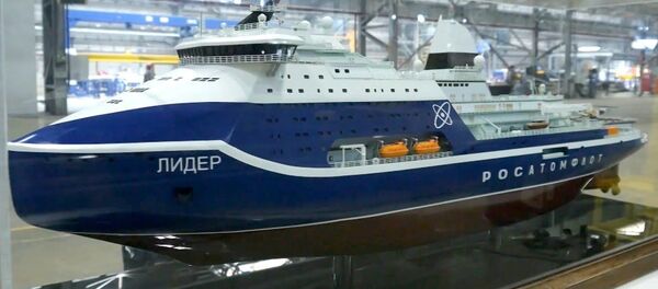 Россия начала строительство самого мощного в мире ледокола - Sputnik Литва