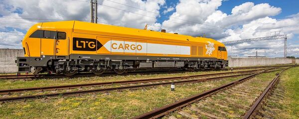 Желтый поезд литовской железной дороги - Sputnik Литва