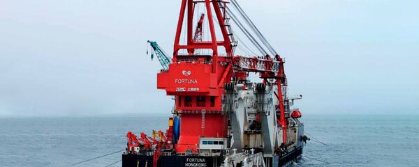 Трубоукладочная якорная баржа Фортуна - Sputnik Литва