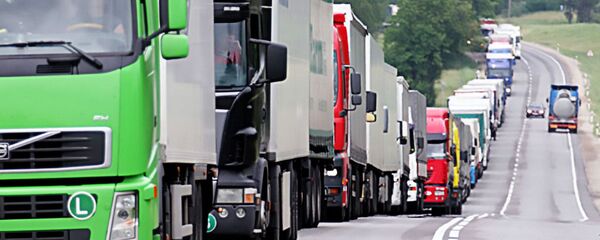 Фуры дальнобойщиков, архивное фото - Sputnik Литва