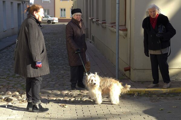 Пожилые дамы прогуливаются по улицам Вильнюса - Sputnik Литва