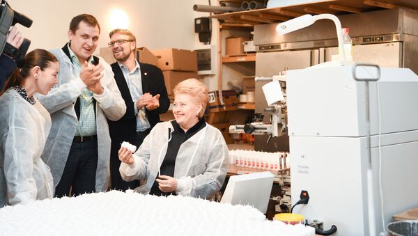 Президент Литвы Даля Грибаускайте посетила учебный центр ремесел Caritas, где предлагается всесторонняя помощь оказавшимся на улице молодым людям - Sputnik Литва