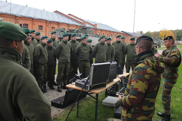 Совместные учения с военными из Бельгии в рамках учений Балтийская пиранья Совместные учения с военными из Бельгии в рамках учений Балтийская пиранья - Sputnik Lietuva