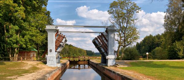 Августовский канал, шлюз - на границе Польши и Беларуси Августовский канал, шлюз - на границе Польши и Беларуси - Sputnik Литва