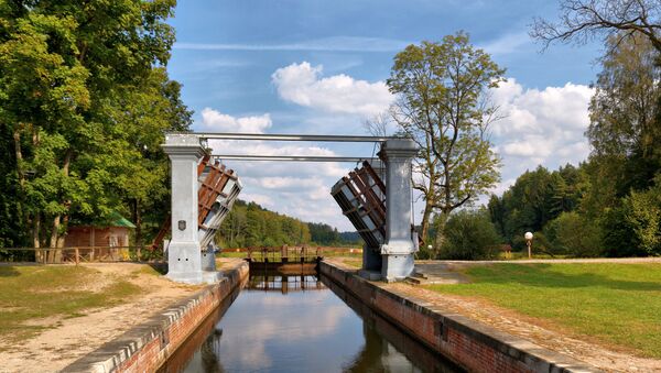 Августовский канал, шлюз - на границе Польши и Беларуси - Sputnik Литва