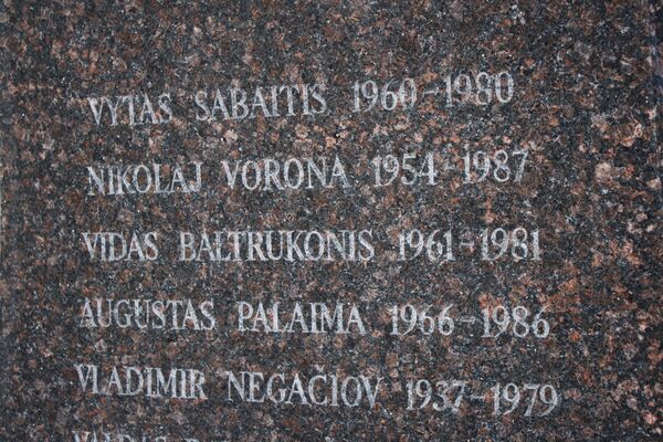Фамилии 97 литовцев, погибших в Афганистане высечены на памятнике - Sputnik Литва