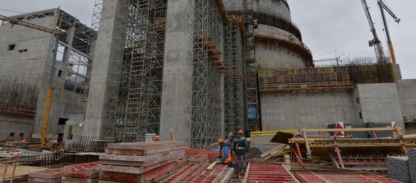 Строительство БелАЭС Строительство БелАЭС - Sputnik Литва