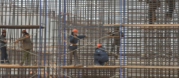 БелАЭС, стройка - Sputnik Литва