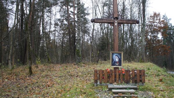Деревянный крест на окраине деревни - Sputnik Lietuva