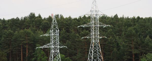 Высоковольтная ЛЭП от ТЭЦ-2 Вильнюса, архивное фото - Sputnik Литва