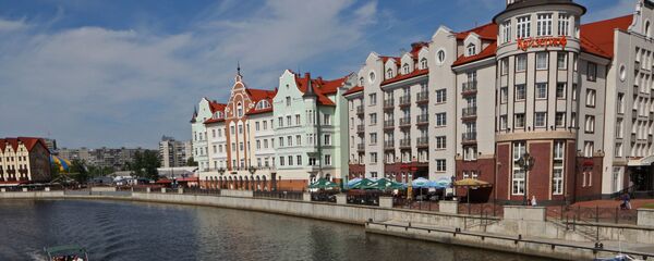 Вид на городской квартал Рыбная деревня в Калининграде, Россия - Sputnik Литва