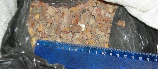 Задержанная партия контрабандного янтаря из Калининградской области - Sputnik Литва