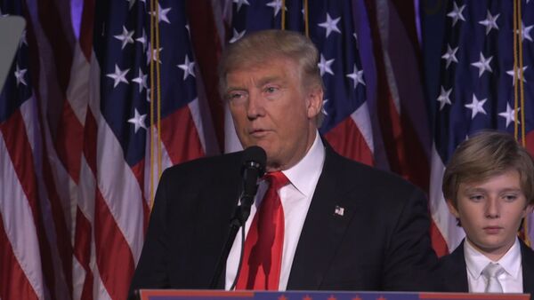 Первая речь избранного президента США Дональда Трампа после победы на выборах - Sputnik Lietuva