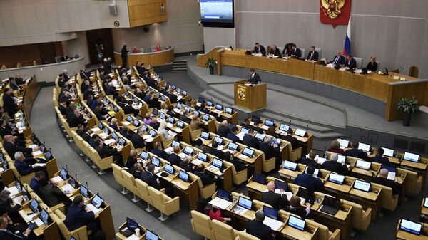 Пленарное заседание Госдумы РФ - Sputnik Литва