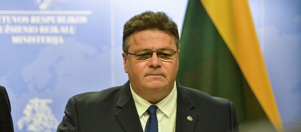 Министр иностранных дел Литвы Линас Линкявичюс - Sputnik Литва