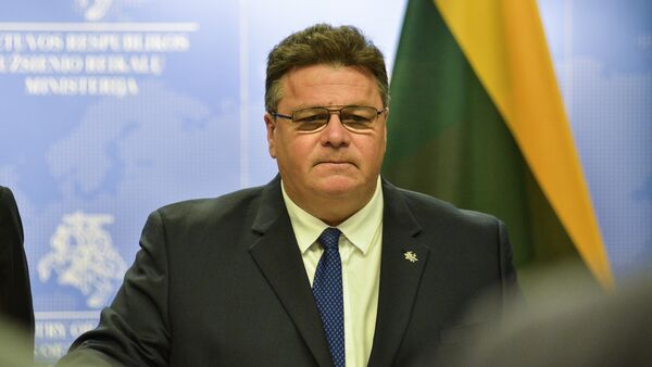 Министр иностранных дел Литвы Линас Линкявичюс - Sputnik Литва