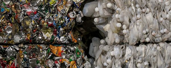 Сортировка мусора на предприятии Ecoservice - Sputnik Литва