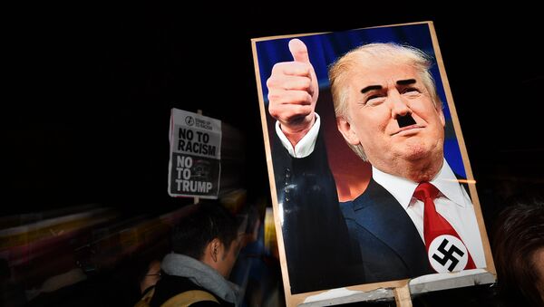Протестная демонстрация в Лондоне против нового президента США Дональда Трампа - Sputnik Литва