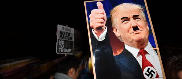 Протестная демонстрация в Лондоне против нового президента США Дональда Трампа - Sputnik Литва