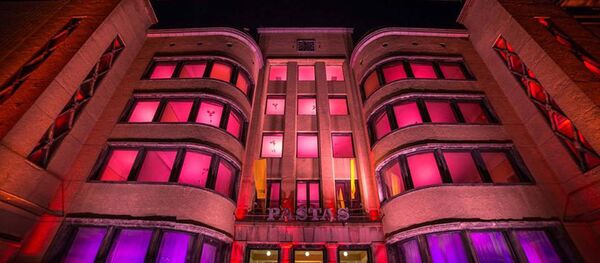 Главпочтамт во время фестиваля Цветной Каунас — 2016 Главпочтамт во время фестиваля Цветной Каунас — 2016 - Sputnik Литва