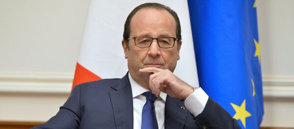 Президент Франции Франсуа Олланд - Sputnik Литва