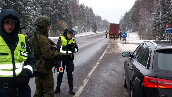 Полицейские учения в Тельшяй Полицейские учения в Тельшяй - Sputnik Lietuva