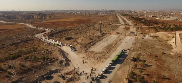 Гуманитарный коридор на севере Алеппо Гуманитарный коридор на севере Алеппо - Sputnik Литва