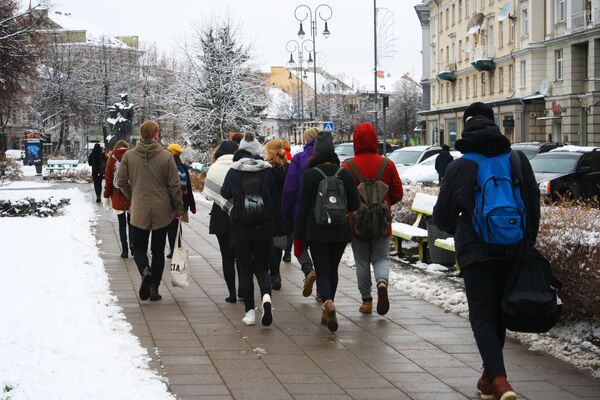 Туристы на улице Вокечю - Sputnik Lietuva