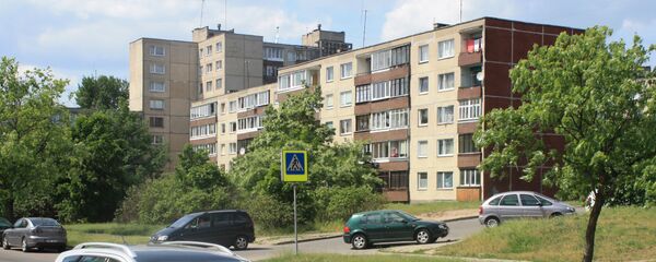 Дорога и жилые дома микрорайона Каролинишкес - Sputnik Литва